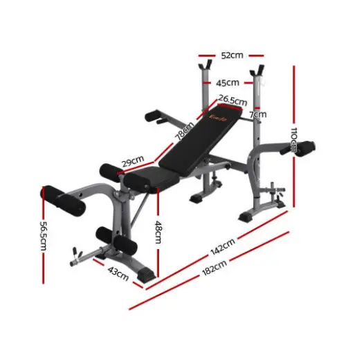 Everfit Weight Bench Adjustable Bench Press 8-In-1 Gym Equipment