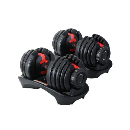 Everfit 24kg Adjustable Dumbbell Weights with Holder