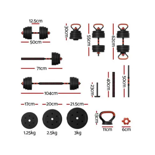 Everfit 40kg 7-in-1 Adjustable Weightlifting Set