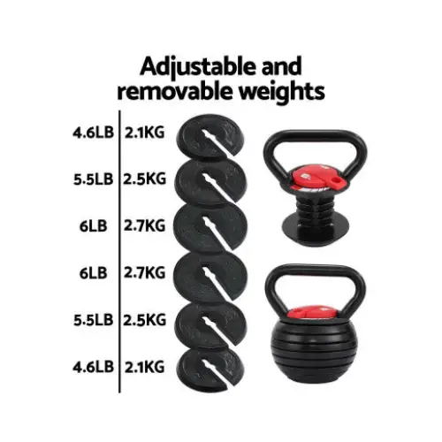 Everfit 18kg Adjustable Kettlebell (Removable Weights)