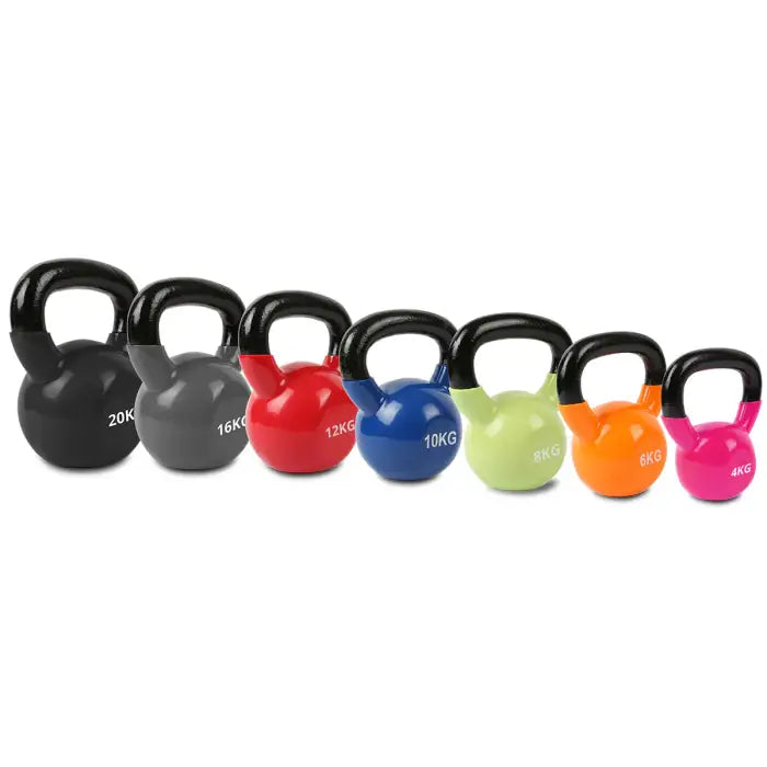 Cortex Vinyl Dipped Cast Iron Kettlebell (4 to 20kg)