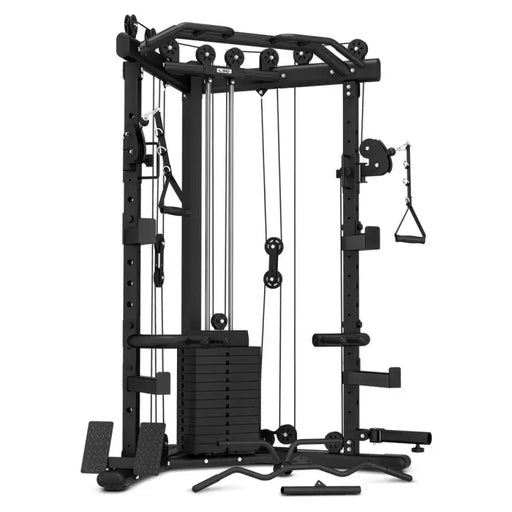 LSG GRK-110 Space Saving Multi-Function Rack with 74kg Cable Crossover + FID Bench + 90kg Standard Weight Package
