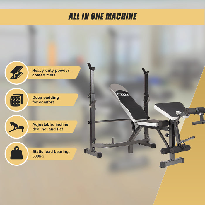 Multi Station Home Gym Weight Bench Press Leg Equipment Set
