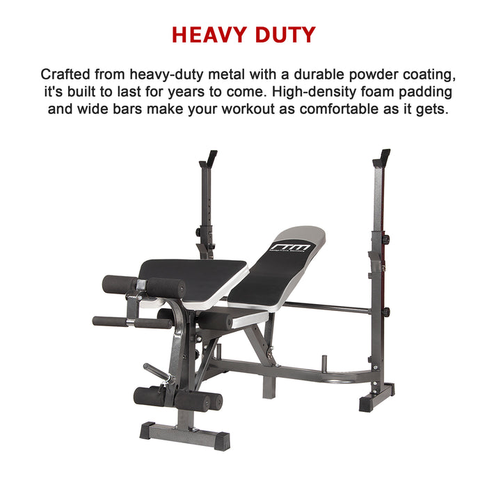 Multi Station Home Gym Weight Bench Press Leg Equipment Set