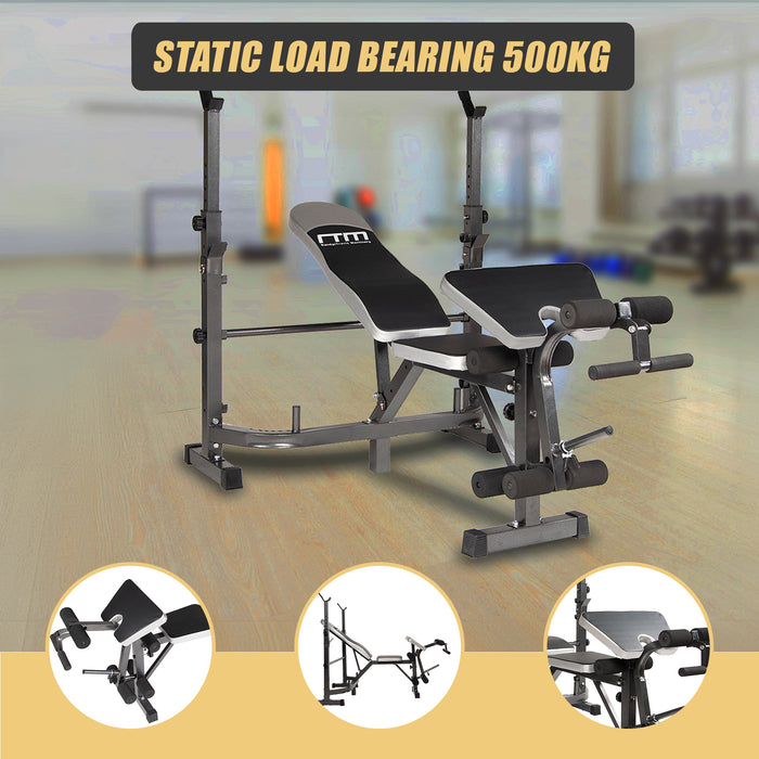 Multi Station Home Gym Weight Bench Press Leg Equipment Set