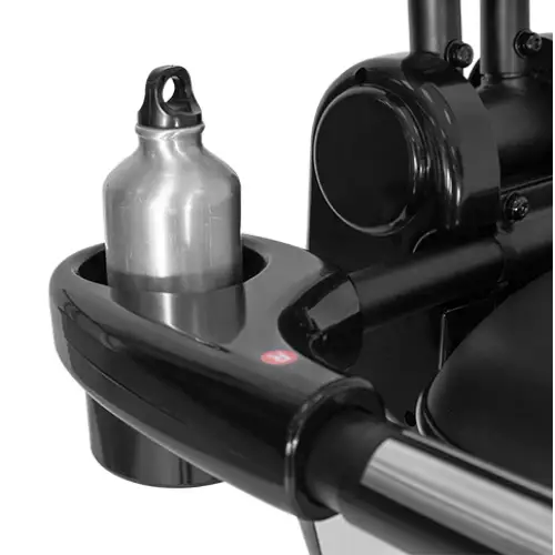 image of the drink bottle holder on the rbx-100 recumbent bike