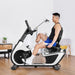 side view of the RBX-100 Recumbent bike with a man on it exercising