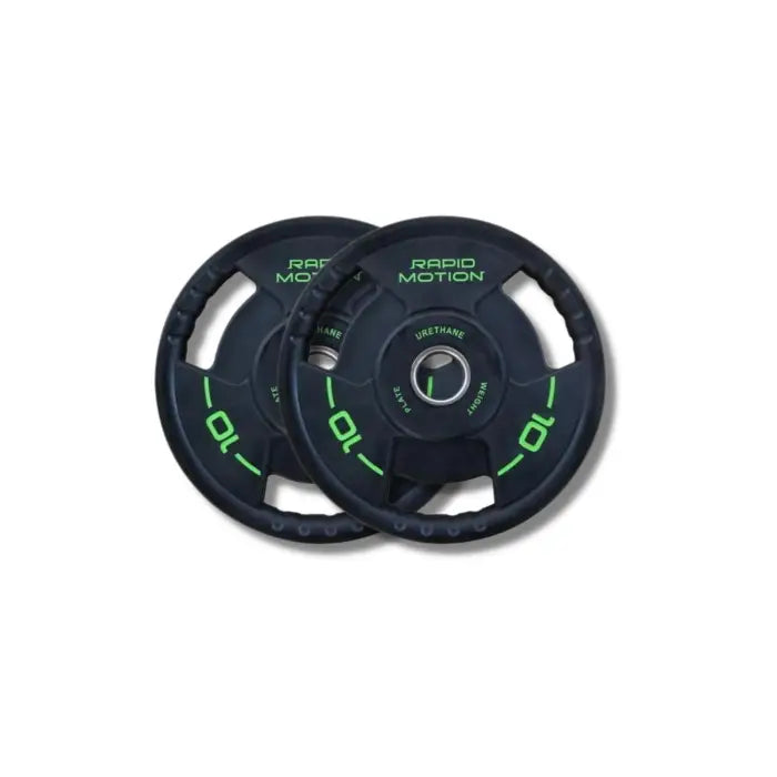 Rapid Motion Tri-Grip PU Olympic Plates 1.25 to 25kg (Pair)