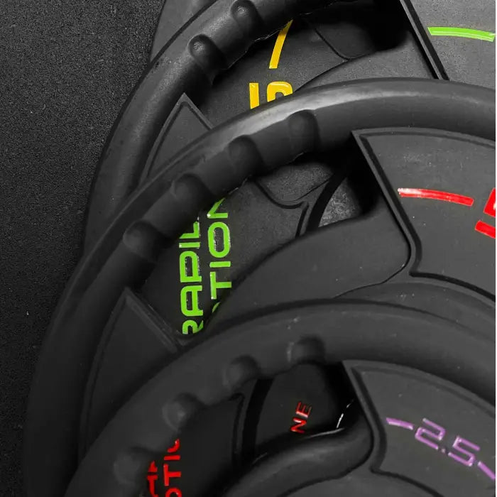 Rapid Motion Tri-Grip PU Olympic Plates 1.25 to 25kg (Pair)