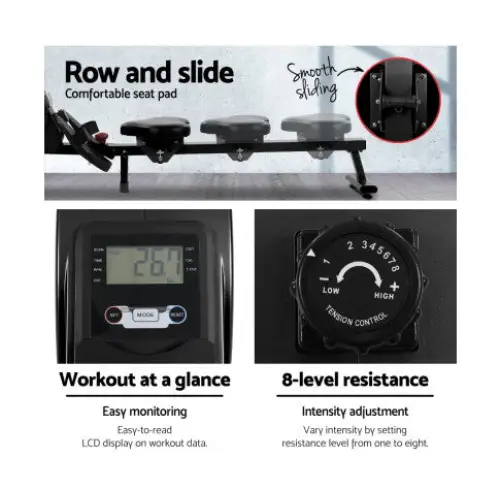 Everfit Magnetic Flywheel Rowing Machine — Fitness At Home
