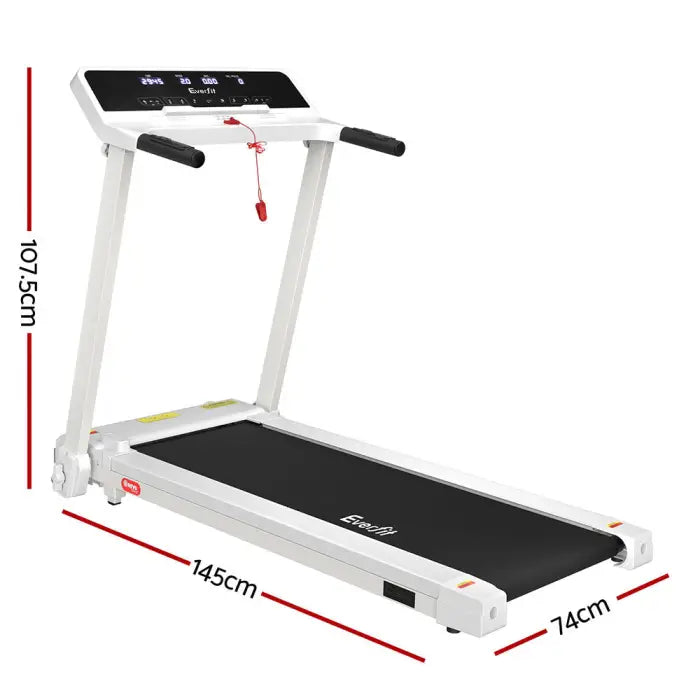 Everfit Electric Foldable Home Gym Treadmill - Black or White