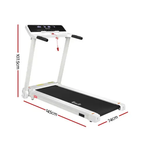 Everfit Electric Foldable Home Gym Treadmill - White