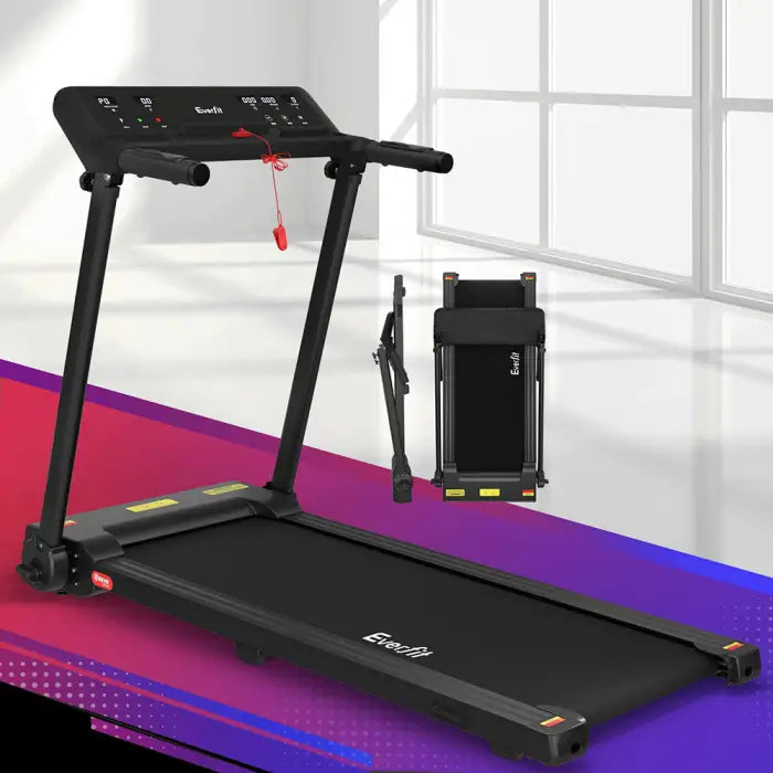 Everfit 450mm Electric Foldable Home Gym Treadmill - Black