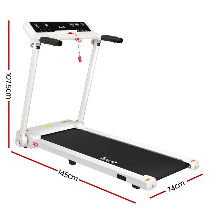 Everfit 450mm Electric Foldable Home Gym Treadmill - White