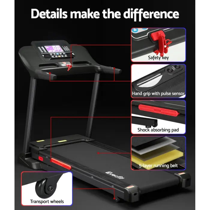 Everfit Electric Running Auto Incline Treadmill