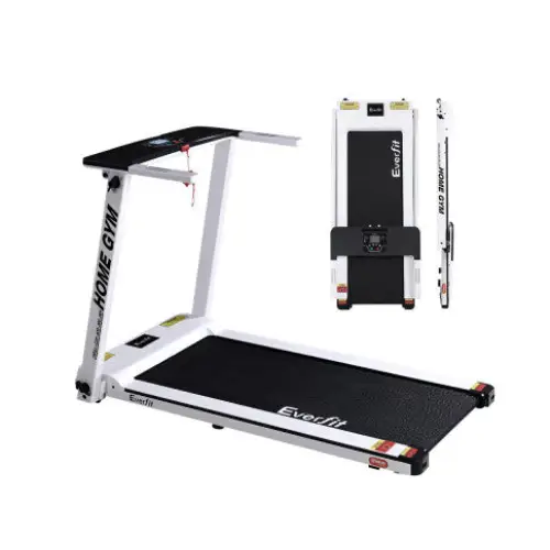 Everfit Treadmill Folding 12 Programs 120kg Max Weight in White