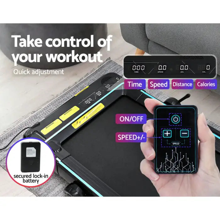 Everfit Electric Walking Pad Treadmill with Remote Control