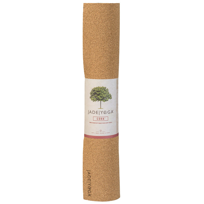 Jade Yoga Cork Yoga Mat | Natural Rubber, Non-Slip, Eco-Friendly