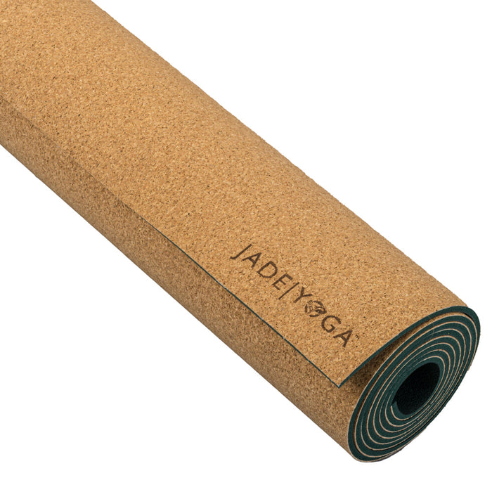 Jade Yoga Cork Yoga Mat | Natural Rubber, Non-Slip, Eco-Friendly