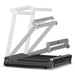 image shows the 4 stages of the walking pad g1 treadmill folding as its shaded