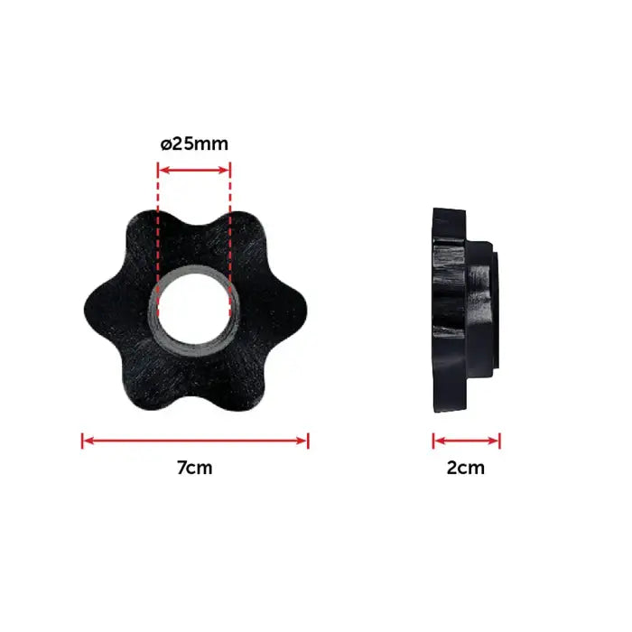 Randy & Travis Dumbbell Bar Handles Pair Set