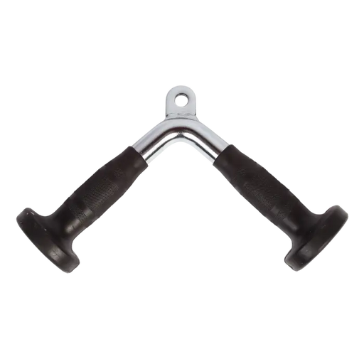 Solid Steel Rubber-Coated Tricep Pushdown Bar Attachment