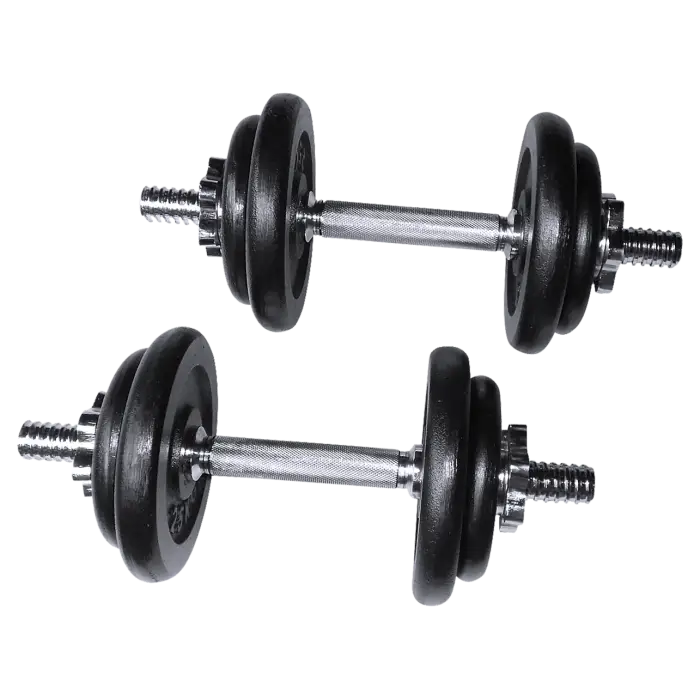 50kg Barbell and Dumbbell Set with Case