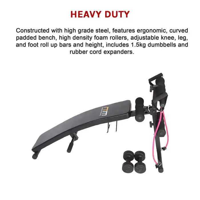 Adjustable and Foldable Incline Sit Up Bench