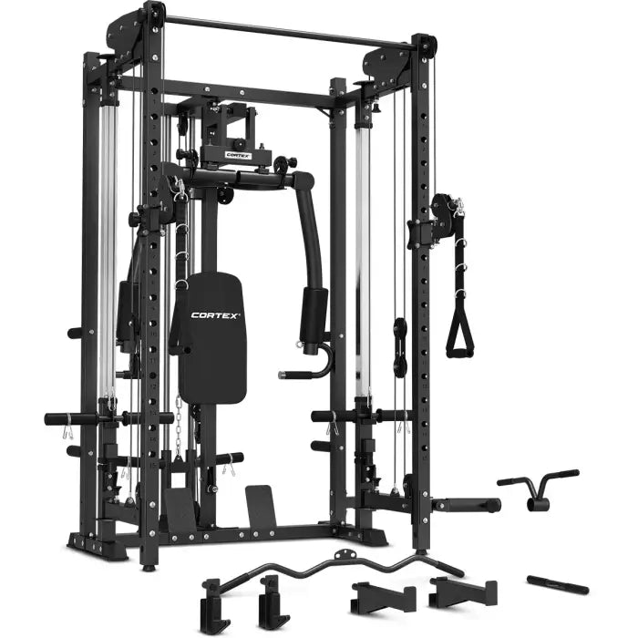 Cortex PR-5 Folding Power Rack with 90kg Standard Tri-Grip Weight & Bar Set
