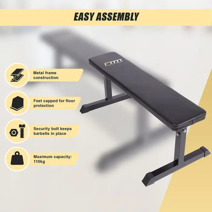 Home Gym Flat Bench Press