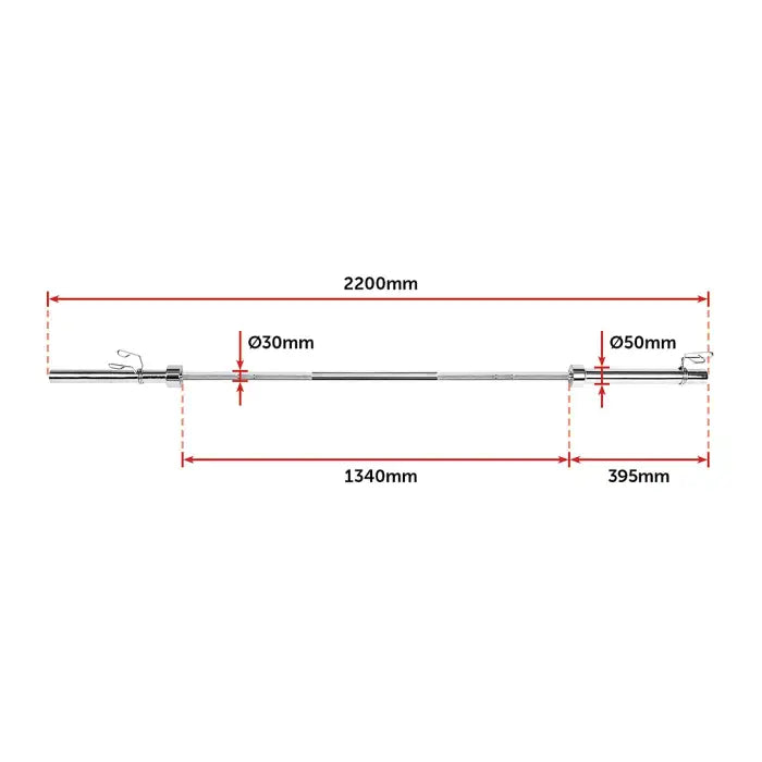 Randy & Travis Machinery 20kg Olympic Chrome Barbell