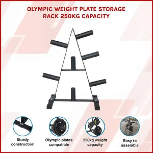 Randy & Travis Machinery Olympic Weight Plate Storage Rack