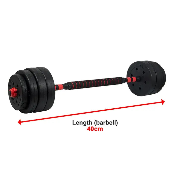 40kg Adjustable Dumbbells and Barbell Set