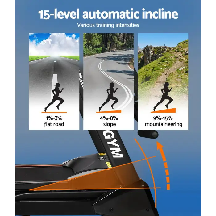 18 Speed Treadmill features