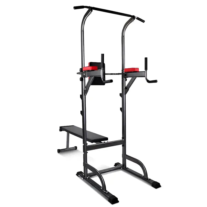 front view of everfit multi station chin up flat with a white background