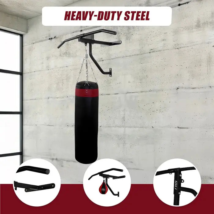 Wall Mounted Punching Bag Bracket, Speed Ball and Chin Up Bar