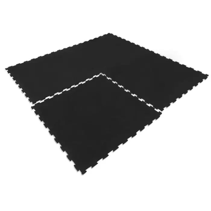 Interlocking Rubber Gym Floor Mat 10mm Set of 9 - Fitness