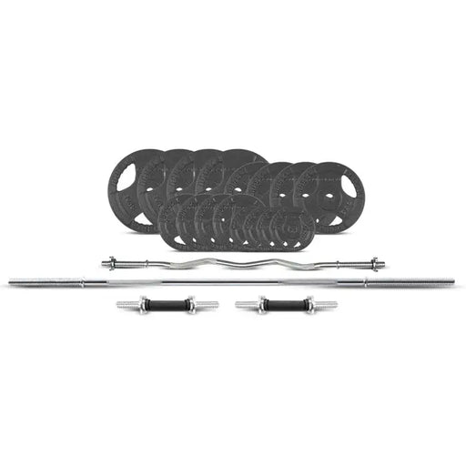 90KG Tri-Grip Weight Set in white background