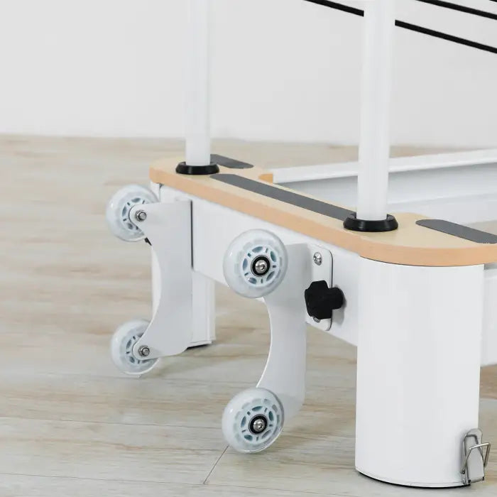 Lifespan Fitness Contour Pro Folding Aluminum Pilates Reformer Bed Set (Beige)