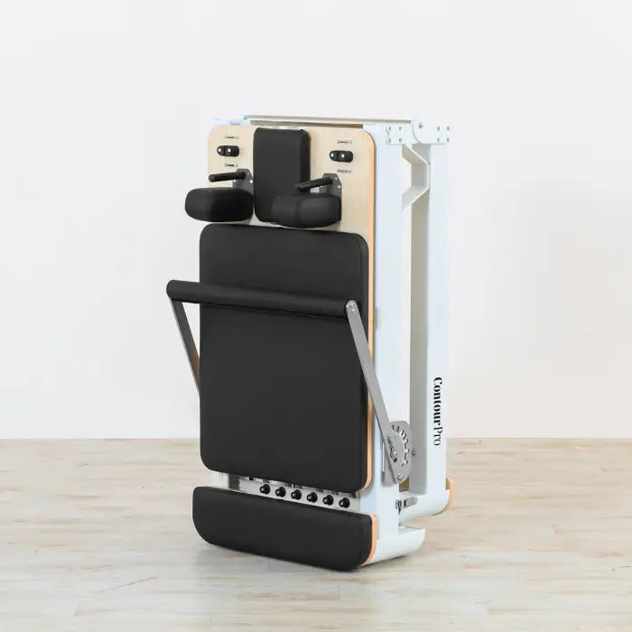 Lifespan Fitness Contour Pro Folding Aluminum Pilates Reformer Bed Set (Black)