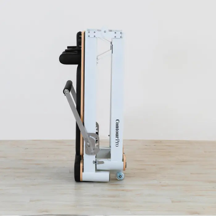 Lifespan Fitness Contour Pro Folding Aluminum Pilates Reformer Bed Set (Black)