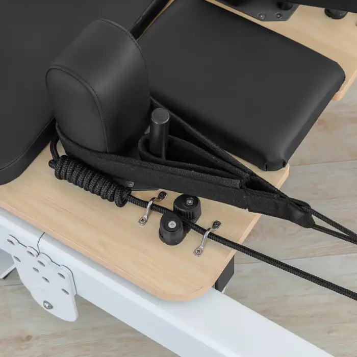 Lifespan Fitness Contour Pro Folding Aluminum Pilates Reformer Bed Set (Black)