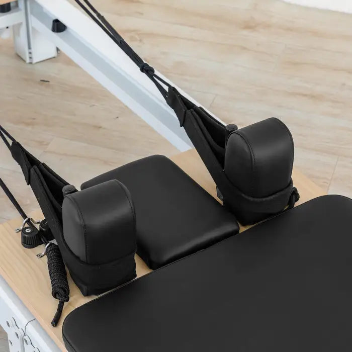 Lifespan Fitness Contour Pro Folding Aluminum Pilates Reformer Bed Set (Black)