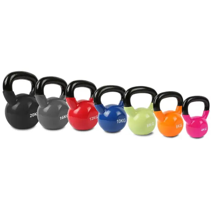 Kettlebell Set 4kg to 20kg Vinyl Afterpay Buy Now Australia Fitness at home