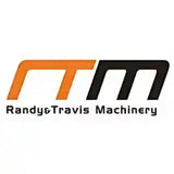 Logo featuring ’RTM’ text and ’RandyeTravis Machinery’ in orange and black colors.