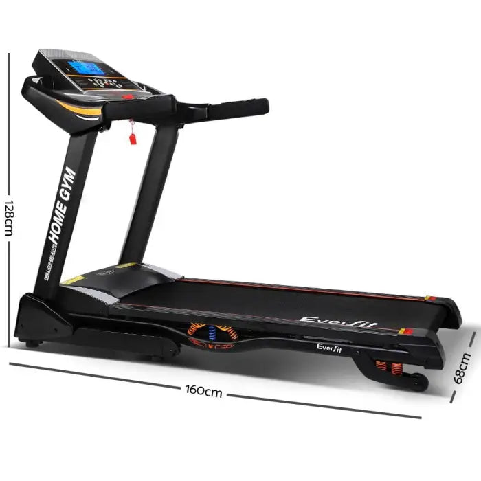 Home Gym Electric Treadmill - Black Fitness At Home Australia Compact Treadmill Australia