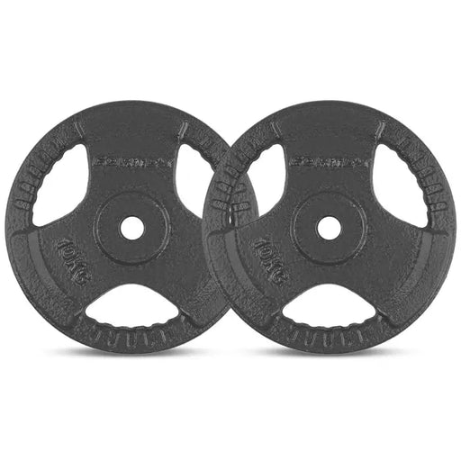 WP24 Tri-Grip Cast Iron Standard Plate 25mm Dark Grey 10kg