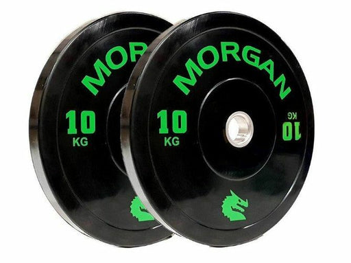 10KG Olympic Pair Bumper Plates white background