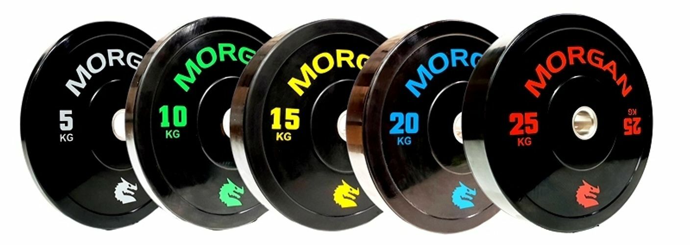 150KG Olympic Bumper Plate in white background