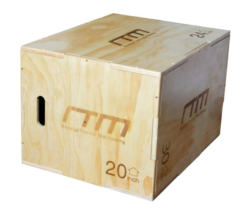 3 in 1 Wood Plyo Box in white background